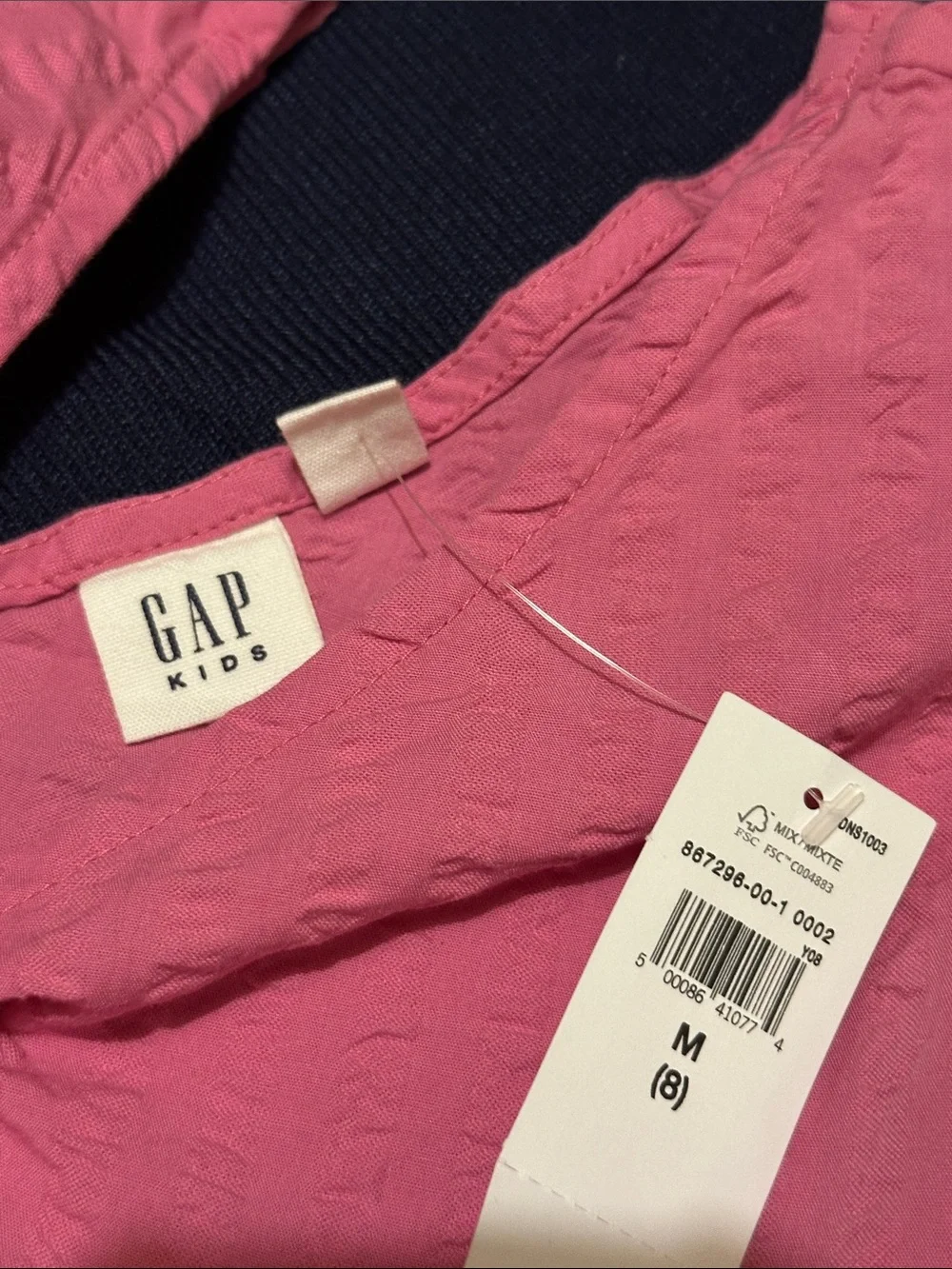 GAP Hot Pink Flutter Peplum Blouse